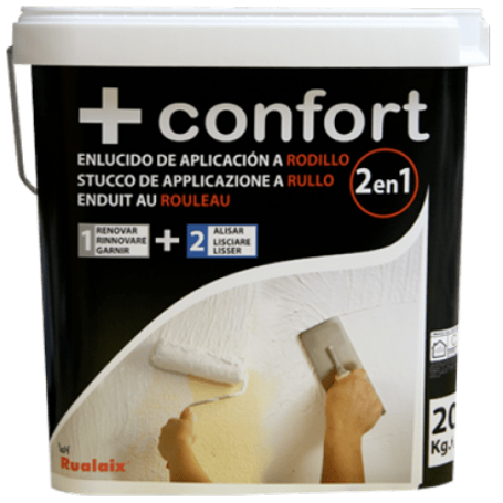 clase Interesante De todos modos Rualaix + confort pasta cubre gotelé lista al uso • Pinturas Alejo