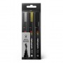 Pack 3 Rotuladores Montana Acrylic Metal - 6mm