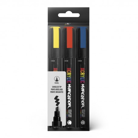 Pack 3 Rotuladores Montana Acrylic - 6mm
