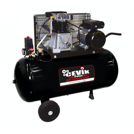 COMPRESOR CORREA 100L 3HP MONO CEVIK PRO CA-AB100/3M