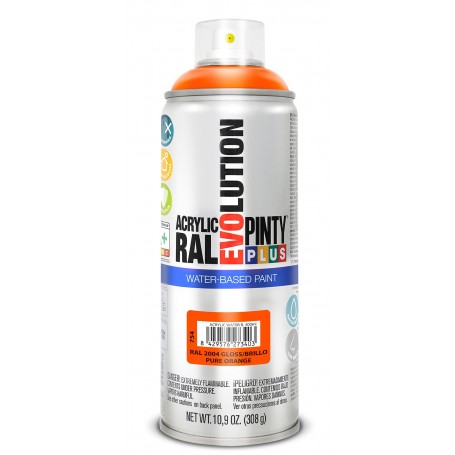 Pintura en spray ACRÍLICA BASE AGUA Pintyplus Evolution Mate