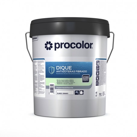 Dique antigoteras fibrado