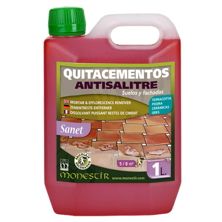 Sanet Quitacementos antisalitre - Interior y exterior