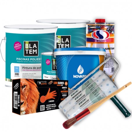 Kit pintura para piscinas de poliéster