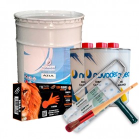 Kit pintura piscinas al clorocaucho Novapin - 8 COLORES