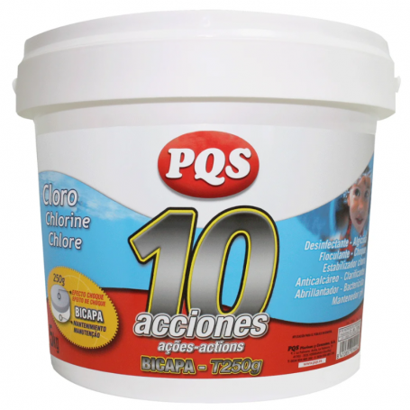 CLORO 10 ACCIONES BICAPA T-250 G PQS
