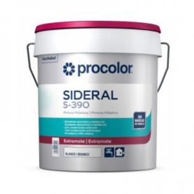 Pintura Plástica Blanca Procolor Sideral Mate S-390
