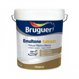 Pintura plástica Blanca Emultone Satinada de Bruguer