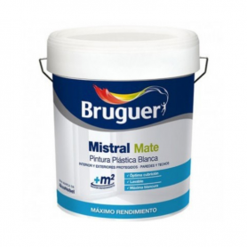 Pintura plástica Blanca Mistral Mate de Bruguer