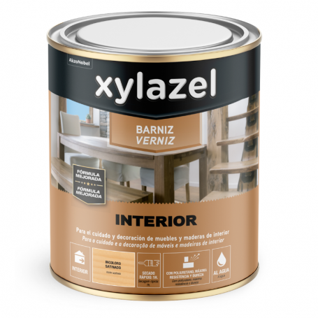 Barniz Interior al Agua Satinado - Xylazel