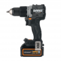 DEWALT Taladro Percutor McLaren sin escobillas XR 18V 13mm 90Nm con 2 baterías Li-Ion 5Ah y maletín TSTAK