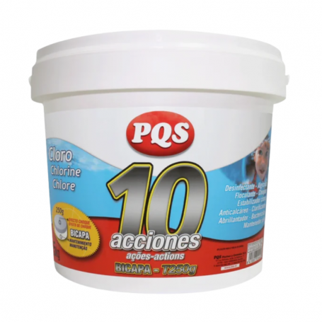 CLORO 10 ACCIONES BICAPA T-250 G PQS
