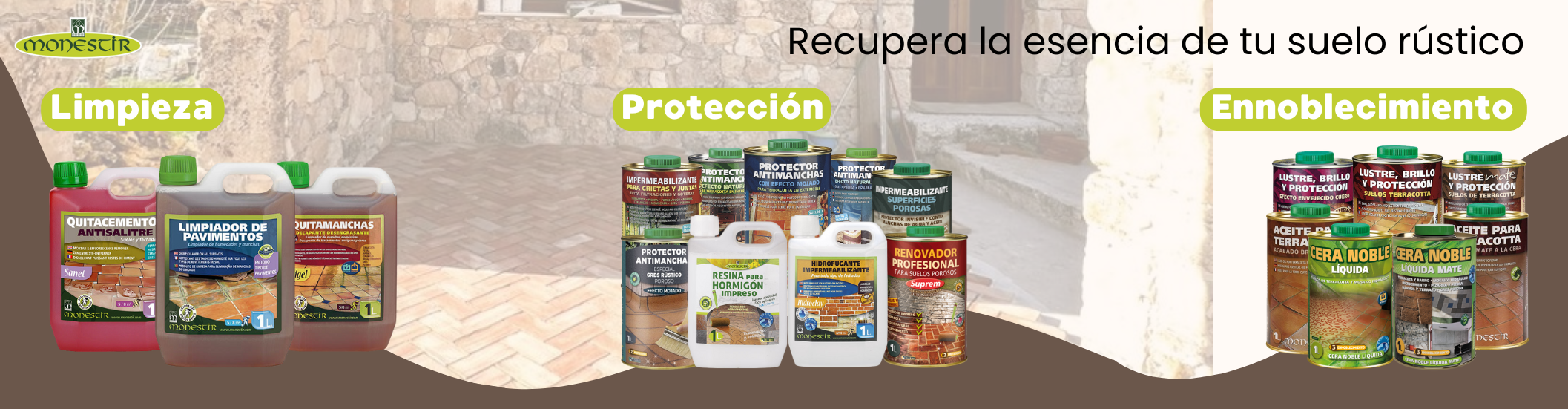 Monestir tratamientos para suelo rústico 